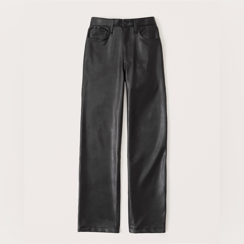 Abercrombie Vegan Leather 90s Relaxed Pant